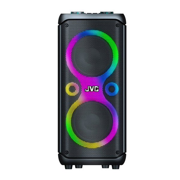 JVC Portable Bluetooth Party speaker with wireless mic and remote control XS-N4112PB Black