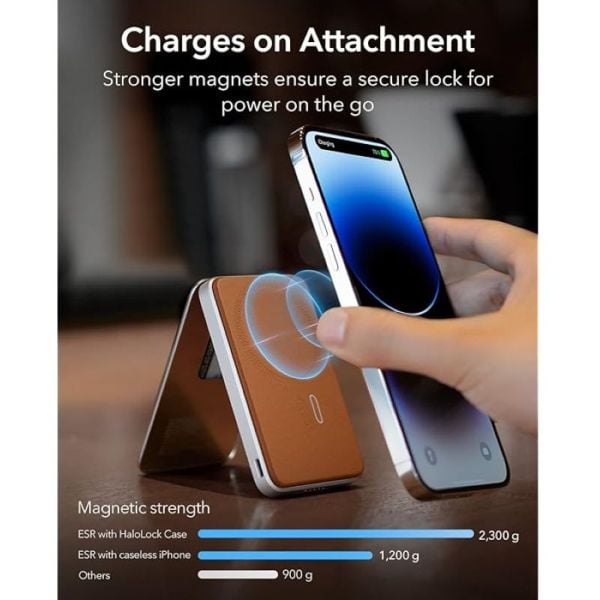 ESR Halolock Power Bank 5000mAh Caramel Brown